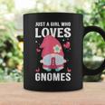 Cute Girl Gnome Just A Girl Who Loves Gnomes Coffee Mug Gifts ideas