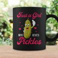 Cute Just A Girl Who Loves Pickles Pickles Lovers Girl Coffee Mug Gifts ideas