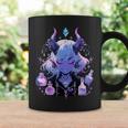 Cute Kawaii Witchy Demonic Lady Crystal Alchemy Pastel Goth Coffee Mug Gifts ideas
