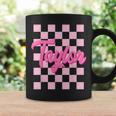 Cute Pink Taylor First Name Personalized Birthday Coffee Mug Gifts ideas