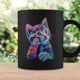 Cute Rainbow Cat For Women's Girls Boys Cat Lovers Coffee Mug Gifts ideas