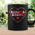Cute Reading Teacher Valentines Day Heart Coffee Mug Gifts ideas