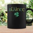 Cute Slainte Irish Trendy St Patrick's Day Lucky Coffee Mug Gifts ideas