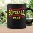 Cute Softball Papa Laces Matching Grandpa Father's Day Coffee Mug Gifts ideas