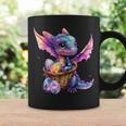 Cute Space Dragon Collecting Easter Eggs Basket Galaxy Theme Coffee Mug Gifts ideas