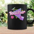 Cute Teacher 80'S 90'S Style Retro Old School Teacher Coffee Mug Gifts ideas
