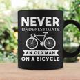 Cyclist Never Underestimate An Old Man Bicycle Coffee Mug Gifts ideas