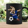 Dabbing Hund Kap Verde Fußball-Fan Trikot, Stolz Blaues Tassen Geschenkideen