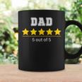 Dad 5 Stars Cool Familyatertag Geschenk Fürater Tassen Geschenkideen