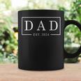 Dad Est 2024 Expect Baby First Time Fathers Day New Dad Coffee Mug Gifts ideas