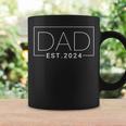 Dad Est 2024 New Dad For Dad Anniversary Father Men Coffee Mug Gifts ideas