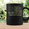 Dad The Man The Myth The Legend Fathers Day Camo Us Flag Coffee Mug Gifts ideas