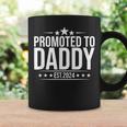 Dad Promoted To Daddy Again Heartbeat Coffee Mug Gifts ideas