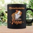 Damen Meerschweinchen Papa -Ater Jungen Männer Zumatertag Mit-Ausschnitt Tassen Geschenkideen