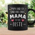 Damen Papa Und Ich Sind Uns Einig Mama Ist Die Beste Mit-Ausschnitt Tassen Geschenkideen