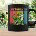 Damen Papasaurusatertag Bester Papa T-Rex Papa Mit-Ausschnitt Tassen Geschenkideen