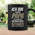 Damenatertag Stolzer-Papa -Om Großartigen Sohn Bekommen Mit-Ausschnitt Tassen Geschenkideen