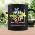 Dare To Be Different Autism Awareness Cute Puzzle Coffee Mug Gifts ideas