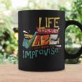 Das Leben Ist Wie Jazz Musik Improvisation Saxophone Tassen Geschenkideen