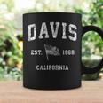 Davis California Ca Vintage Us Flag Sports Coffee Mug Gifts ideas