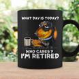 What Day Is Today Who Cares I'm Retired Dachshund Coffee Mug Gifts ideas