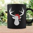 Deer With Santa Hat Christmas Pajama Hunting Hunter Xmas Coffee Mug Gifts ideas