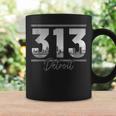 Detroit 313 Area Code Skyline Michigan Vintage Coffee Mug Gifts ideas