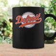 Detroit Vintage Baseball Throwback Retro Coffee Mug Gifts ideas