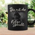 Die Mit Der Katze Speaks Für Katze Papa Cat Mother Children Tassen Geschenkideen