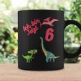 Dinosaurier Kinder Geburtstagsshirt 'Ich bin jetzt 6 Jahre alt' Tassen Geschenkideen