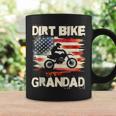 Dirt Bike Grandad Vintage American Flag Motorbike Coffee Mug Gifts ideas