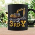Dirty 3Rd-Y 3 Years Old Boys Girls Excavator 3Rd Birthday Coffee Mug Gifts ideas