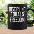 Discipline Equals Freedom Self Motivational Saying Coffee Mug Gifts ideas