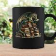 Distressed Bookworm Dragons Reading Book Dragons And Books Coffee Mug Gifts ideas
