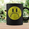 Distressed Frowny Anti Smile Grumpy Sad Face Coffee Mug Gifts ideas