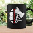 Distressed White Lcp Go Pirates With Football And Patch Coffee Mug Gifts ideas