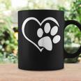 Dog Paw Print Heart Graphic Love Dogs Tops Coffee Mug Gifts ideas