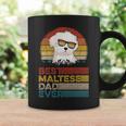 Dog Vintage Best Maltese Dad Ever Fathers Day Puppy Dog Dad Coffee Mug Gifts ideas