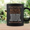 Don't Apologize For Your Blackness Junenth Black History Coffee Mug Gifts ideas