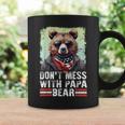 Don't Mess With Papa Bear Sunglasses Papa Bear Father's Day Coffee Mug Gifts ideas