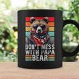 Don't Mess With Papa Bear Vintage Papa Bear Father's Day Coffee Mug Gifts ideas