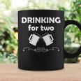 Drinking For Two Pregnancy Announcement New Dad Coffee Mug Gifts ideas