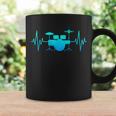 Drum Heartbeat Lifeline Music Lover Band Member Drummer Men Coffee Mug Gifts ideas