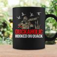 Duckoholic Hooked Quack Duck Hunting Hunter Coffee Mug Gifts ideas