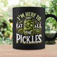 Im Here To Eat All The Pickles Cucumber Pickle Jar Coffee Mug Gifts ideas