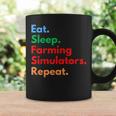 Eat Sleep Farming Simulators Repeat For Farming Lovers Coffee Mug Gifts ideas