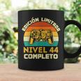 Edición Limitada Nivel 44 Completo Gamer Cumpleaños 44 Años Taza de café Ideas de regalos