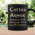 En Coton Armure Statistiques Drôles D'équipement De Jeu Rpg Tasse Idées cadeaux