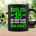 Endlich 18 Ich Kann Alles Ich Weiß Alles Ähm Mama Boys' Tassen Geschenkideen