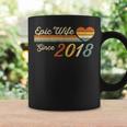 Epic Wife Since 2018 Vintage Wedding Anniversary Coffee Mug Gifts ideas